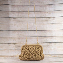 Load image into Gallery viewer, Macrame Diamond Weave Clutch