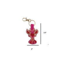 Load image into Gallery viewer, Beaded Lobster Keychain Bag Charm