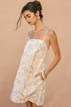 Load image into Gallery viewer, Tropical Leaf A Line Mini Dress