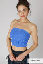 Load image into Gallery viewer, Layered Ruffle Tube Top