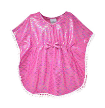 Load image into Gallery viewer, Kids UPF50+ Cover-up Shimmering Pink Mermaid Dress