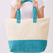Load image into Gallery viewer, Life Is Better At The Beach Terry Tote Bag