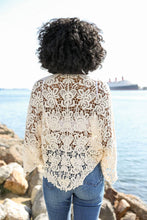 Load image into Gallery viewer, Crochet Floral Kimono Wrap