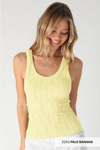 Load image into Gallery viewer, Reversible Lace Textured Tank Top
