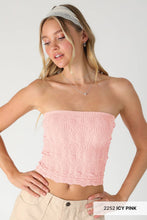 Load image into Gallery viewer, Lace Textured Bandeau Top