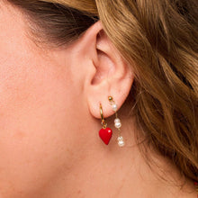 Load image into Gallery viewer, Pearl Drop Gold Earrings