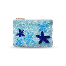 Load image into Gallery viewer, Starfish Beaded Coin Purse