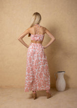 Load image into Gallery viewer, Pink Petals Cutout Maxi Dress