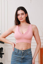 Load image into Gallery viewer, Seamless Lace Trim Bralette