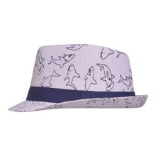 Load image into Gallery viewer, Kids UPF50+ Girls and Boys Fedora Club Sun Hat