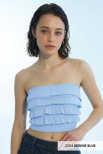 Load image into Gallery viewer, Layered Ruffle Tube Top