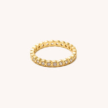 Load image into Gallery viewer, Evie Gold Circle Gem Ring