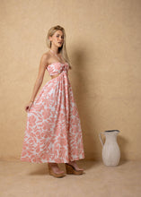 Load image into Gallery viewer, Pink Petals Cutout Maxi Dress