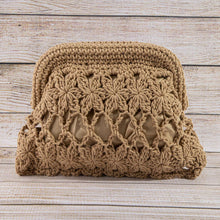 Load image into Gallery viewer, Floral Crochet Openwork Bag