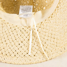 Load image into Gallery viewer, Braided Beads Ivory Straw Cowboy Hat