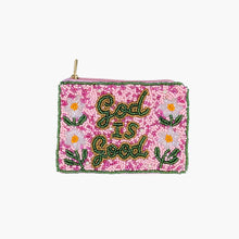 Load image into Gallery viewer, God Is Good Daisy Beaded Coin Purse