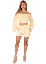 Load image into Gallery viewer, Sunshine Yellow Cotton Shorts