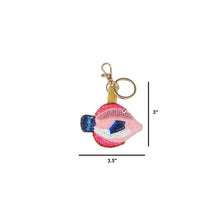 Load image into Gallery viewer, Sequin Fish Keychain Bag Charm