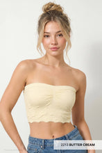 Load image into Gallery viewer, Lace Textured Bandeau Top