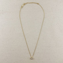 Load image into Gallery viewer, 18k Gold Filled Solitaire CZ Necklace