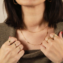 Load image into Gallery viewer, 18k Gold Filled Bead Detailed Box Chain
