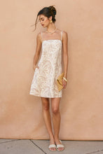 Load image into Gallery viewer, Tropical Leaf A Line Mini Dress
