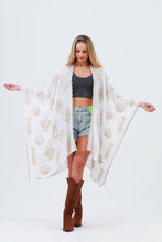 Load image into Gallery viewer, Ivory Ocean Embroidered Kimono
