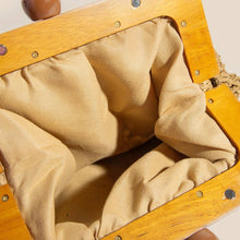 Load image into Gallery viewer, Braided Wooden Frame Clutch
