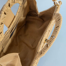 Load image into Gallery viewer, Natural Woven Straw Handle Bag
