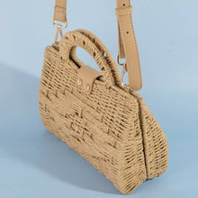 Load image into Gallery viewer, Natural Woven Straw Handle Bag
