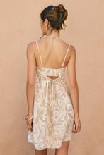 Load image into Gallery viewer, Tropical Leaf A Line Mini Dress
