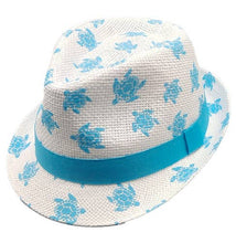 Load image into Gallery viewer, Kids UPF50+ Girls and Boys Fedora Club Sun Hat
