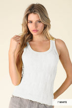 Load image into Gallery viewer, Reversible Lace Textured Tank Top
