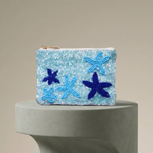 Load image into Gallery viewer, Starfish Beaded Coin Purse
