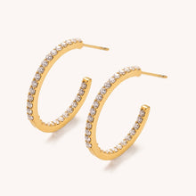 Load image into Gallery viewer, Sutton Crystal Hoops Small
