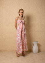 Load image into Gallery viewer, Pink Petals Cutout Maxi Dress
