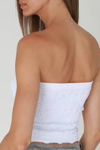 Load image into Gallery viewer, Lace Textured Bandeau Top
