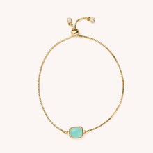 Load image into Gallery viewer, Liv Amazonite Gold Slider Bracelet
