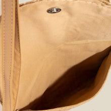Load image into Gallery viewer, Tan Woven Envelope Clutch Bag
