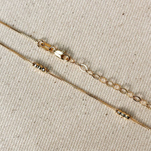 Load image into Gallery viewer, 18k Gold Filled Bead Detailed Box Chain

