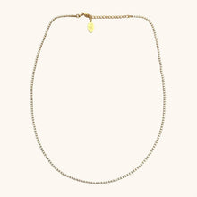 Load image into Gallery viewer, Micro Tennis Necklace- Gold
