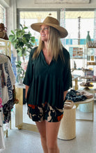 Load image into Gallery viewer, Emerald Bloom Print Shorts
