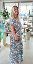 Load image into Gallery viewer, Blue Petals Dolman Top
