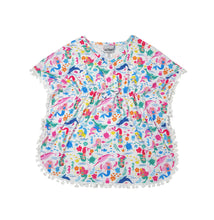 Load image into Gallery viewer, Kids UPF50+ Mermaid Friends Swim Cover-up Dress
