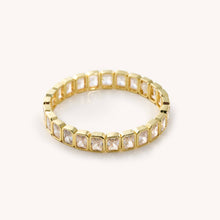 Load image into Gallery viewer, Wren Baguette Crystal Elastic Bracelet
