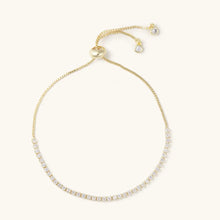 Load image into Gallery viewer, Diamond Chain Gold Slider Bracelet
