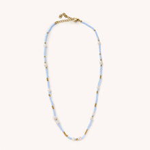 Load image into Gallery viewer, Lucid Blue Mini Beaded Necklace
